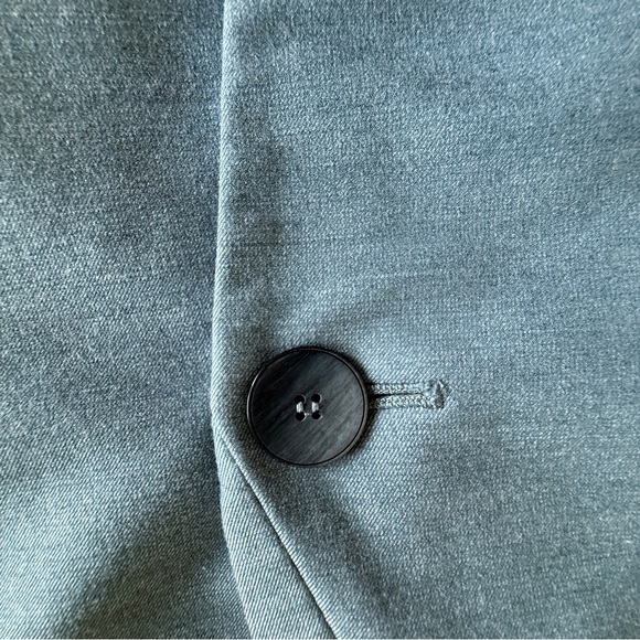 Antonio Melani Slate Blue One-Button Blazer Jacket Size 10 - Picture 5 of 11